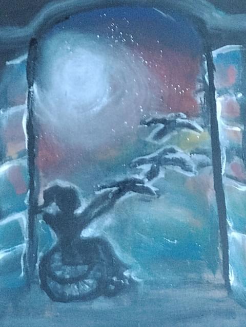 Obra Liberando pájaros a la luna llena de Catalina Ester Guerrero de la categoría Artes Visuales